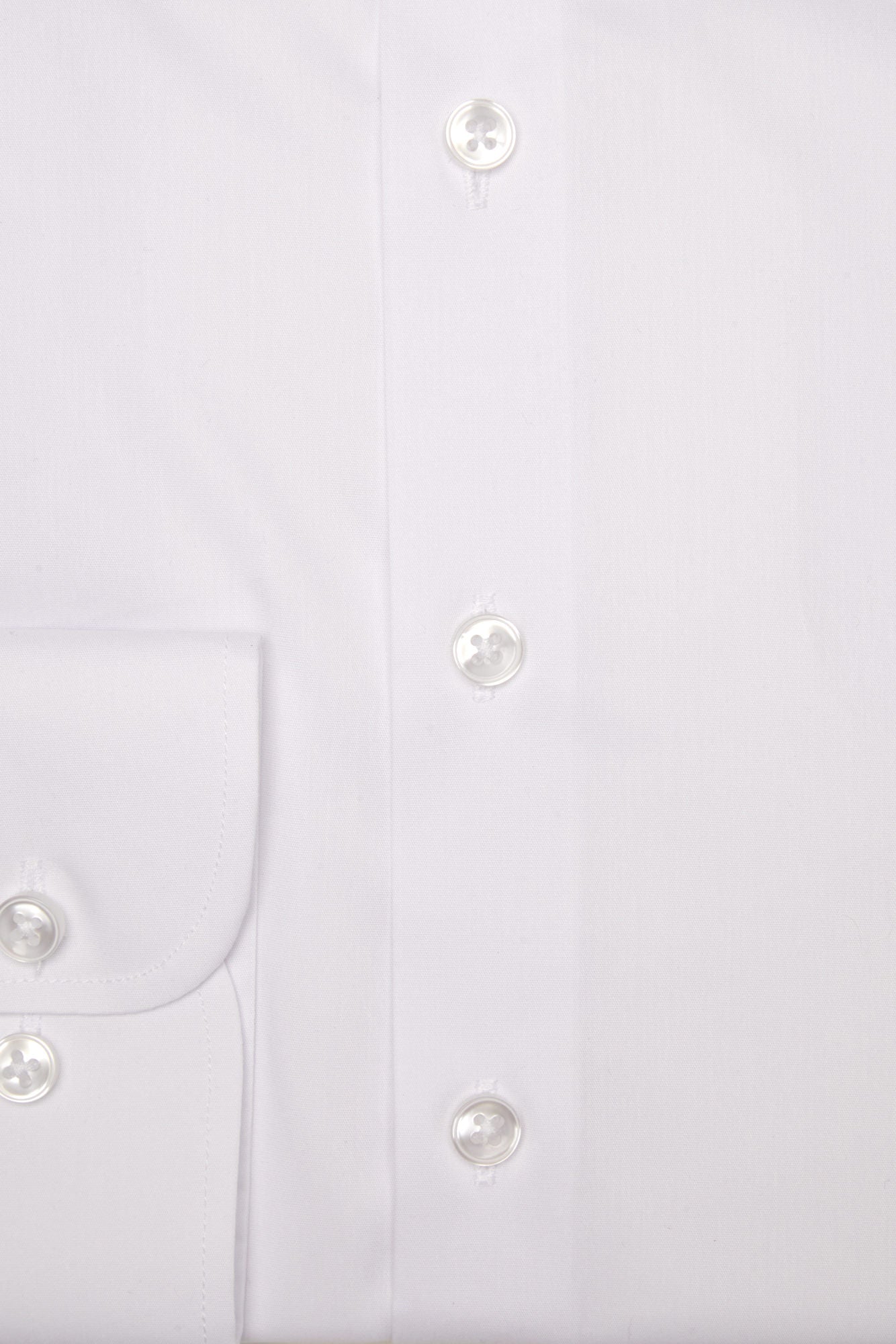 BENETTI Oscar Comfort Fit White Shirt White side view