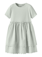 NAME IT Havelle Short Sleeve Dress Cradle Pink model front view