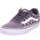 VANS MN Ward Deluxe Checkerboard Mid Grey Mid Grey model front view