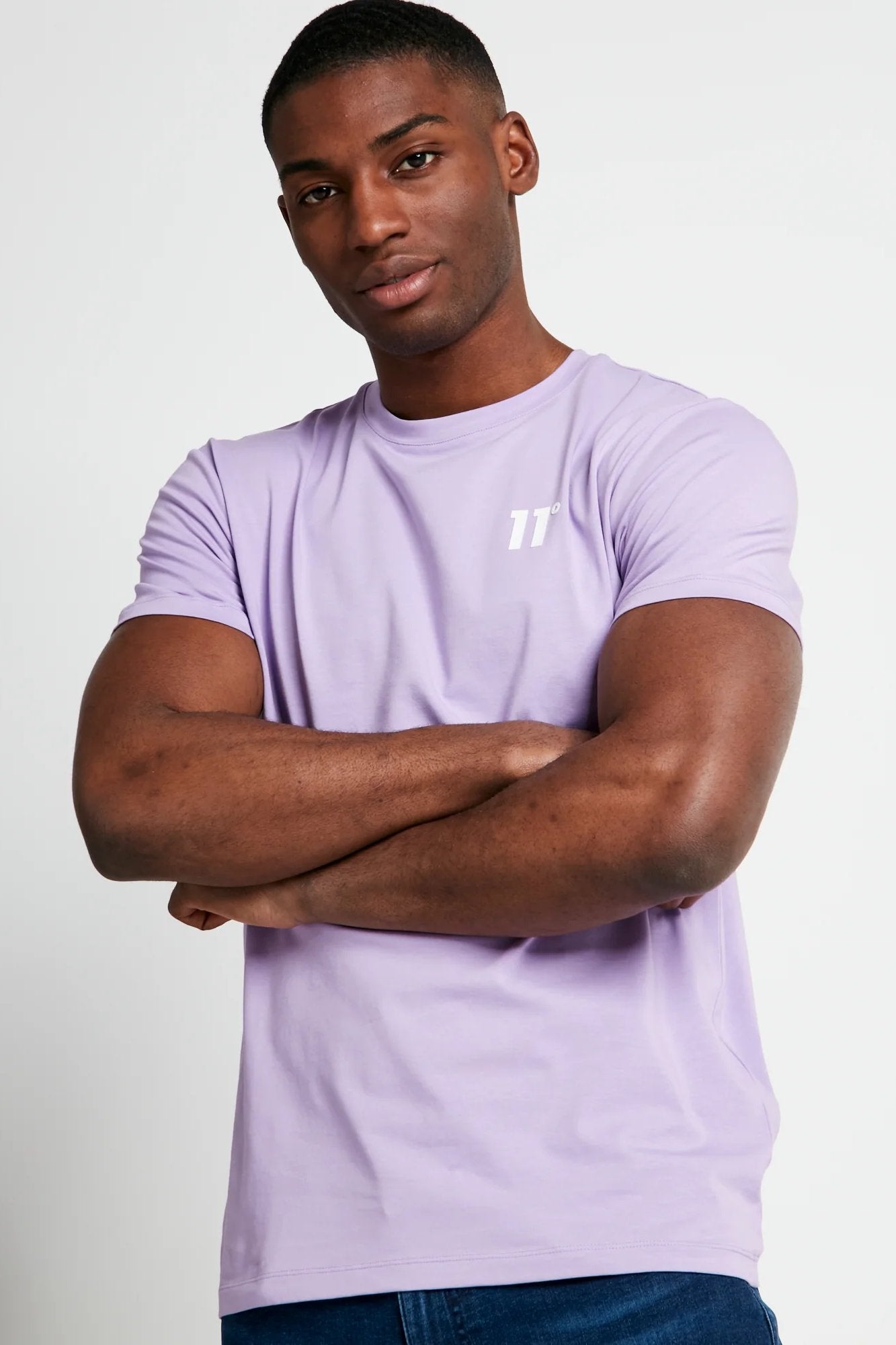 Core Muscle Fit Digital Lavender T Shirt Spirit Clothing