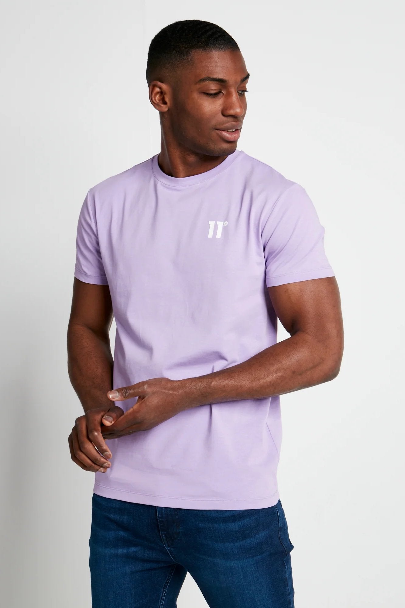 Core Muscle Fit Digital Lavender T Shirt Spirit Clothing
