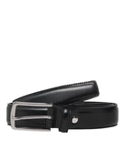 JACK & JONES Chris Black Leather Belt BLACK front view