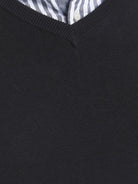 JACK & JONES Basic V Neck Jumper Black detail view