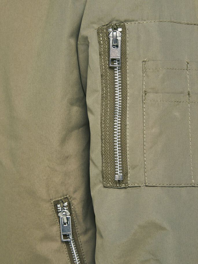 JACK & JONES Rush Bomber Dusky Green Dusky Green back view