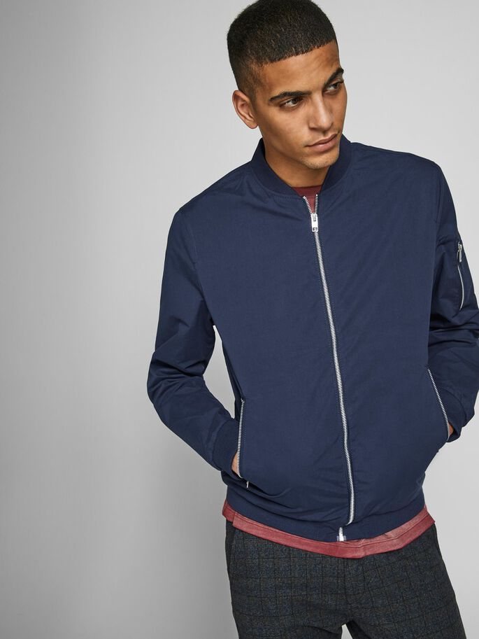 JACK & JONES Rush Bomber Navy Blazer Navy Blazer front view