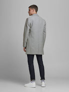JACK & JONES Moulder Light Grey Wool Coat Light Grey detail view