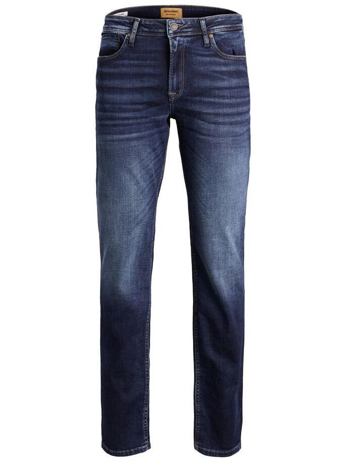 JACK & JONES Clark 278 Straight Leg Jeans BLUE model front view
