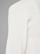 JACK JONES PREMIUM Camp Structure Crew Knit Grey side view