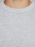 JACK JONES PREMIUM Camp Structure Crew Knit White alternate view