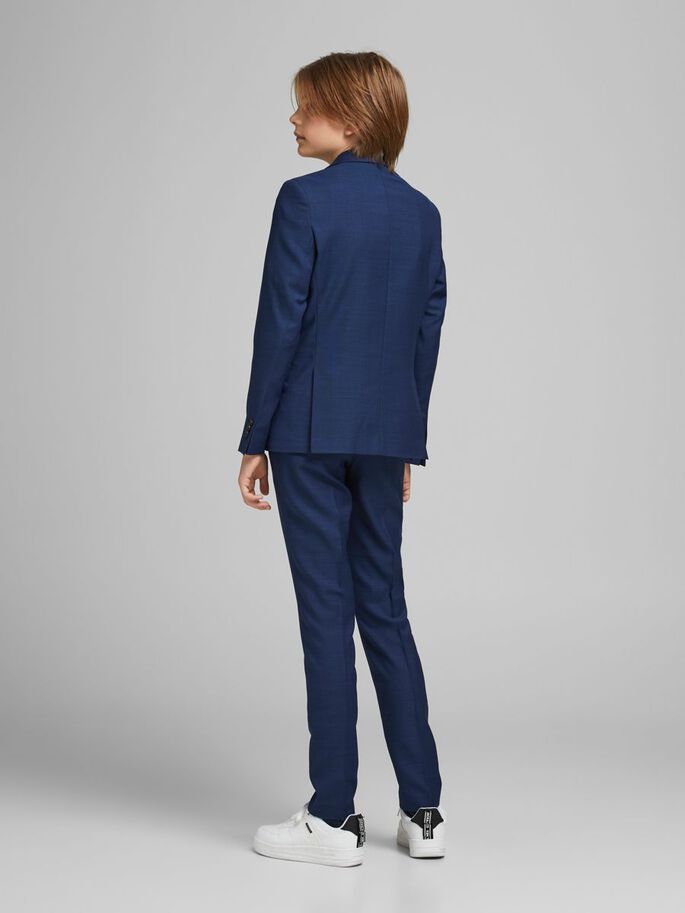 Jack Jones Youths Solaris Blazer Juniors Blue model front view