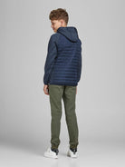 Jack Jones Youths Multi Quilted Jacket Juniors Navy Blazer back view