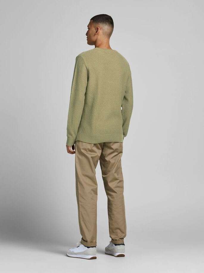 Ton Knit Crew Neck Martini Olive back