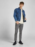 JACK JONES PREMIUM Marco Fury AKM Drizzle Chinos Drizzle model front view