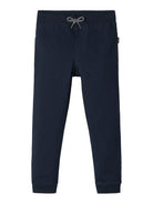 Front view of boys brushed sweatpants