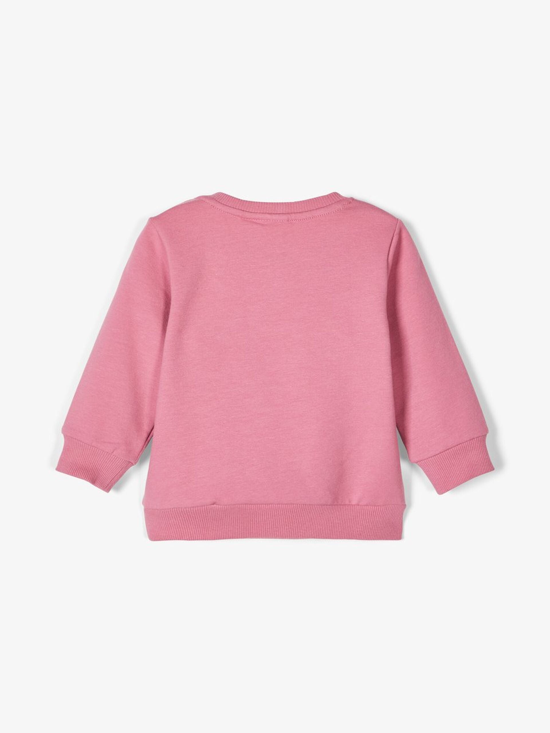 NAME IT Glittery Print Belinda Sweatshirt NAVY back view