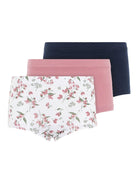 NAME IT 3 Pack Hipsters PINK FLOWER front view