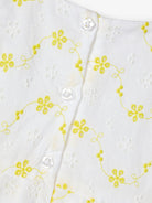 NAME IT Freja Newborn Dress White flat front view
