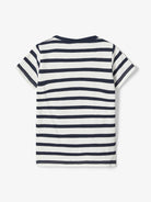 NAME IT Striped Fefo Tee Blue model front view