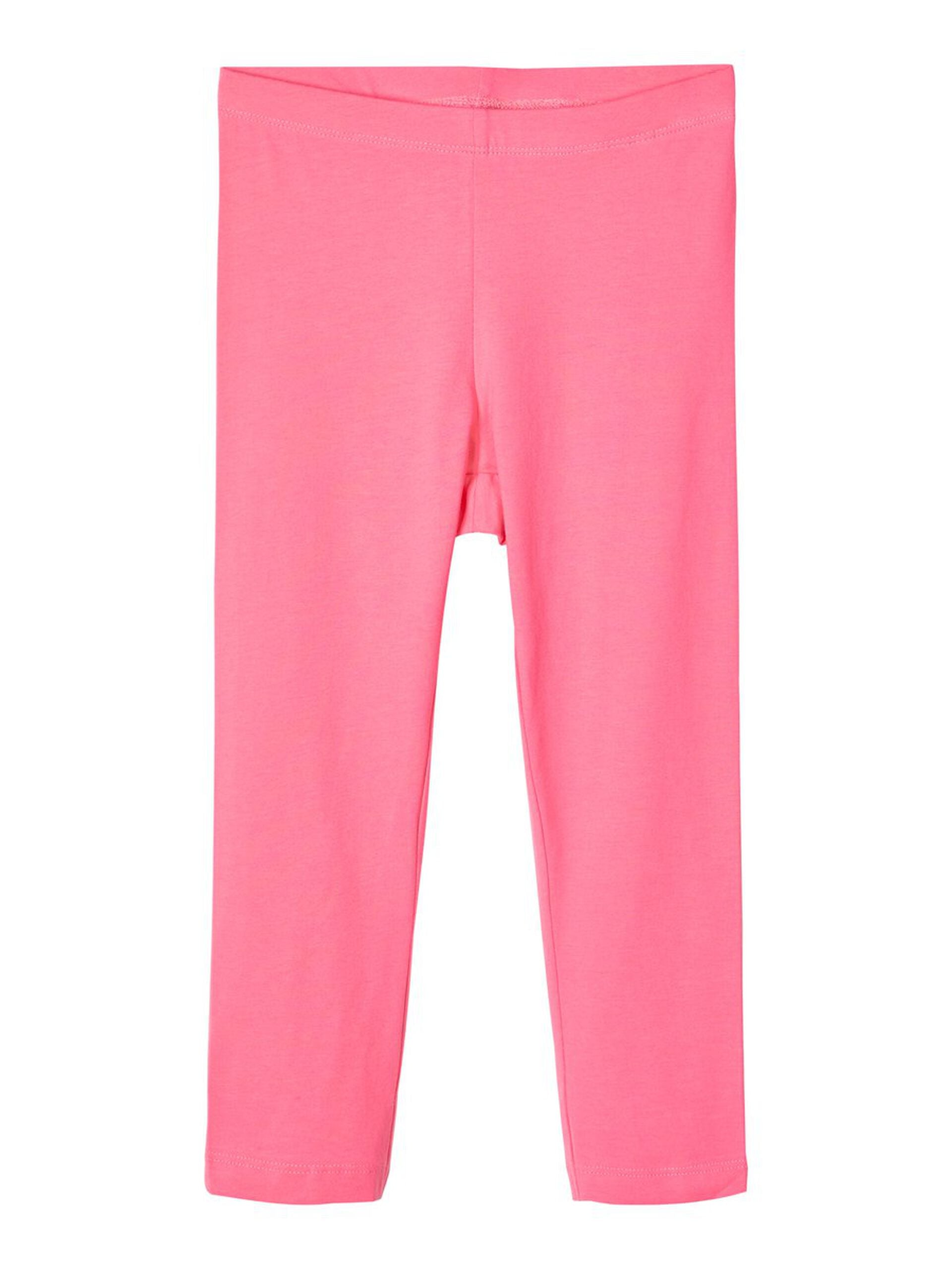 NAME IT Basic Cotton Capri Leggings Vivian K Mar 20 PINK front view