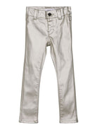 NAME IT Polly Dnmcoateds Skinny Pant Gold front view