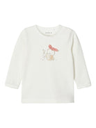 NAME IT Naja Long Sleeve Top White front view