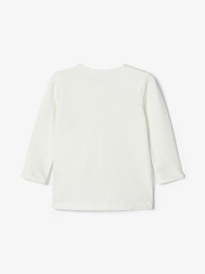 NAME IT Naja Long Sleeve Top White detail view