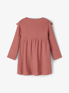 NAME IT Blanca Long Sleeve Dress Rose back view