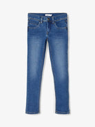 NAME IT Silas Slim Fit 2467 Pant Noos Medium Blue Denim front view
