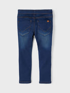 NAME IT Robin Thayers Regular Fit Sweat Pant Dark Blue Denim model front view