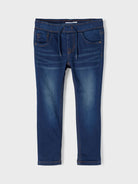 NAME IT Robin Thayers Regular Fit Sweat Pant Dark Blue Denim front view