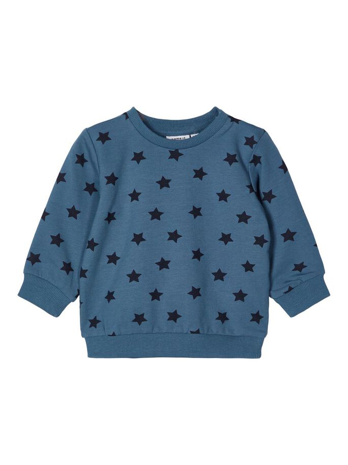 NAME IT Tilop Long Sleeve Top Blue front view