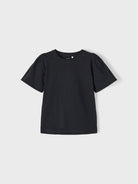 NAME IT Fira Short Sleeve Top Navy front view