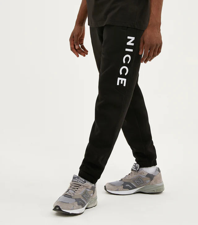 Nicce Mens Deep Navy Border Joggers Spirit Clothing