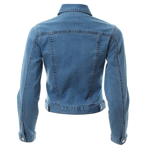 Cathlin Indigo Denim Jacket - Rear View