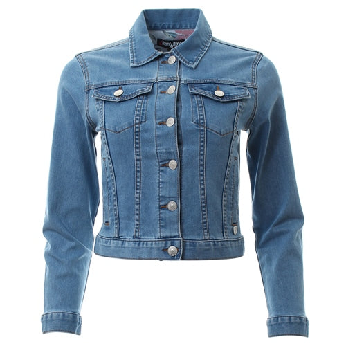 Cathlin Indigo Denim Jacket - Front View