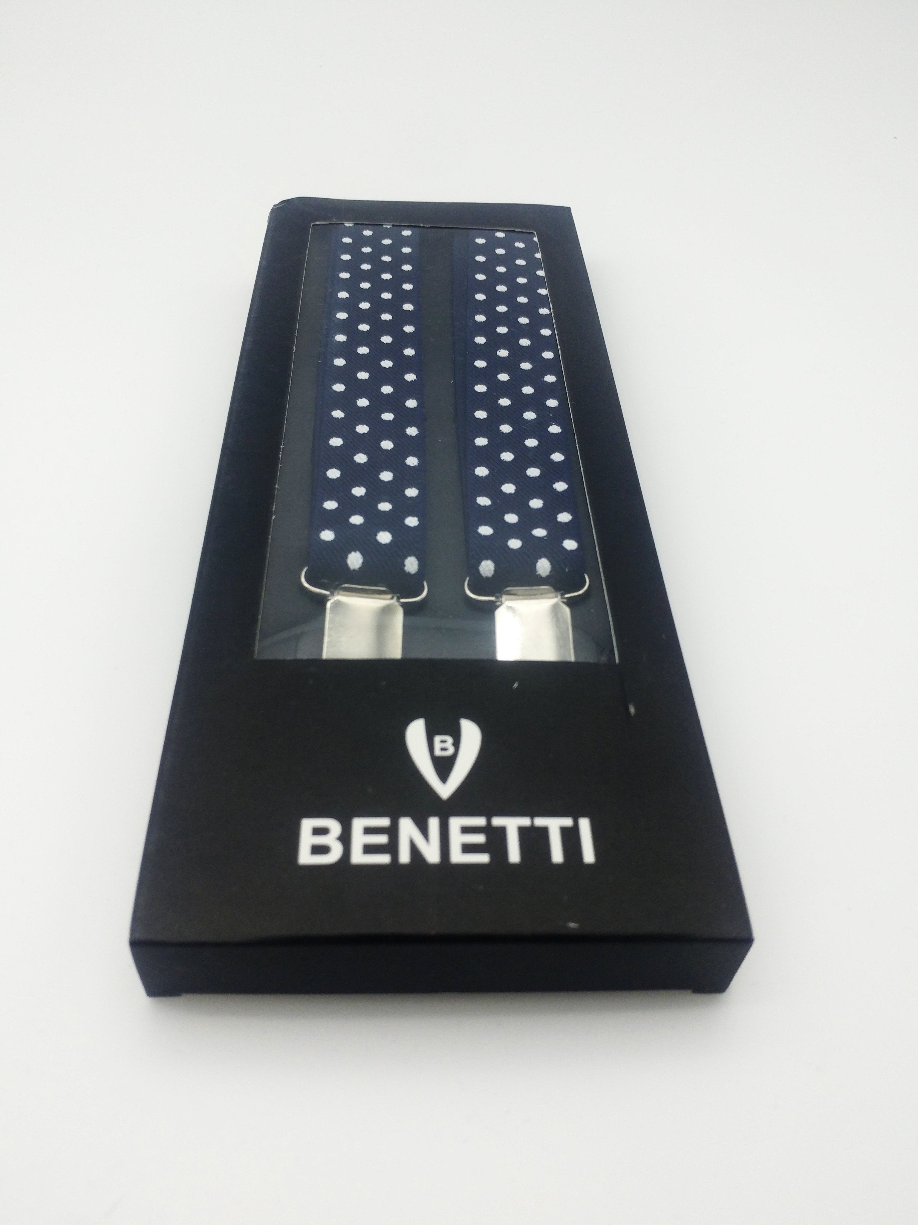 BENETTI Men's Braces by Benetti RED/DOT side view