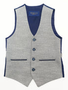 Benetti Boyswear Harold Boy Silver Waistcoat SILVER detail view