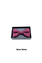 Zazzi Boyswear Zazzi Polka Boys Boxed Bowtie & Pocket Square Wine White front view