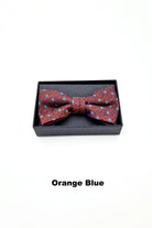 Zazzi Boyswear Zazzi Pattern Boys Boxed Bowtie & Pocket Square Navy White view 11