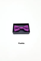 Zazzi Boyswear Zazzi Boxed Grain Boys Bow & Pocket Square Green flat front view