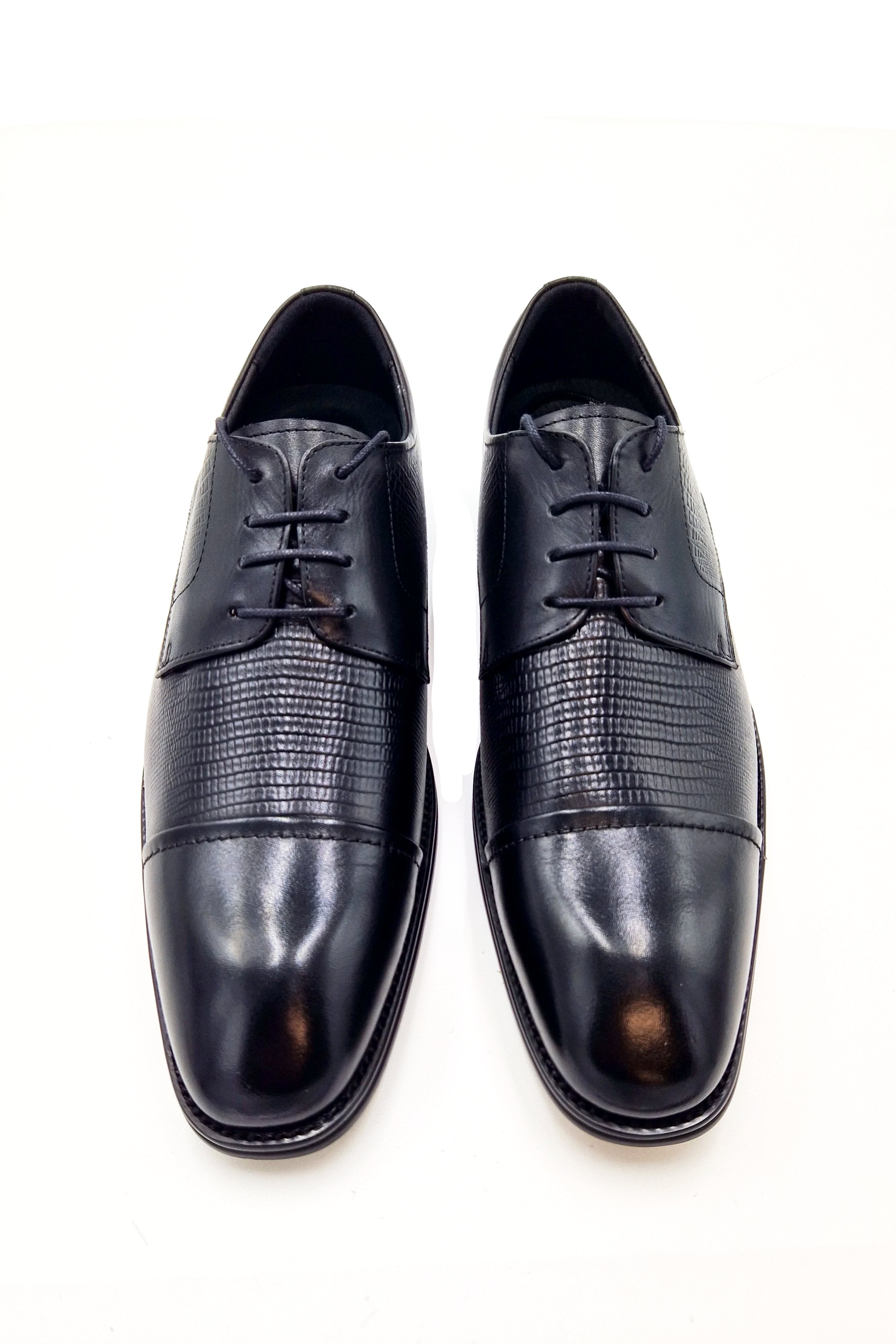 6TH SENSE Eton Mens Formal Shoe Black BLACK model front view
