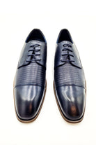 6TH SENSE Eton Mens Formal Shoe Navy NAVY model front view