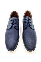 6TH SENSE Solar Blue Lace up Shoe Blue model front view