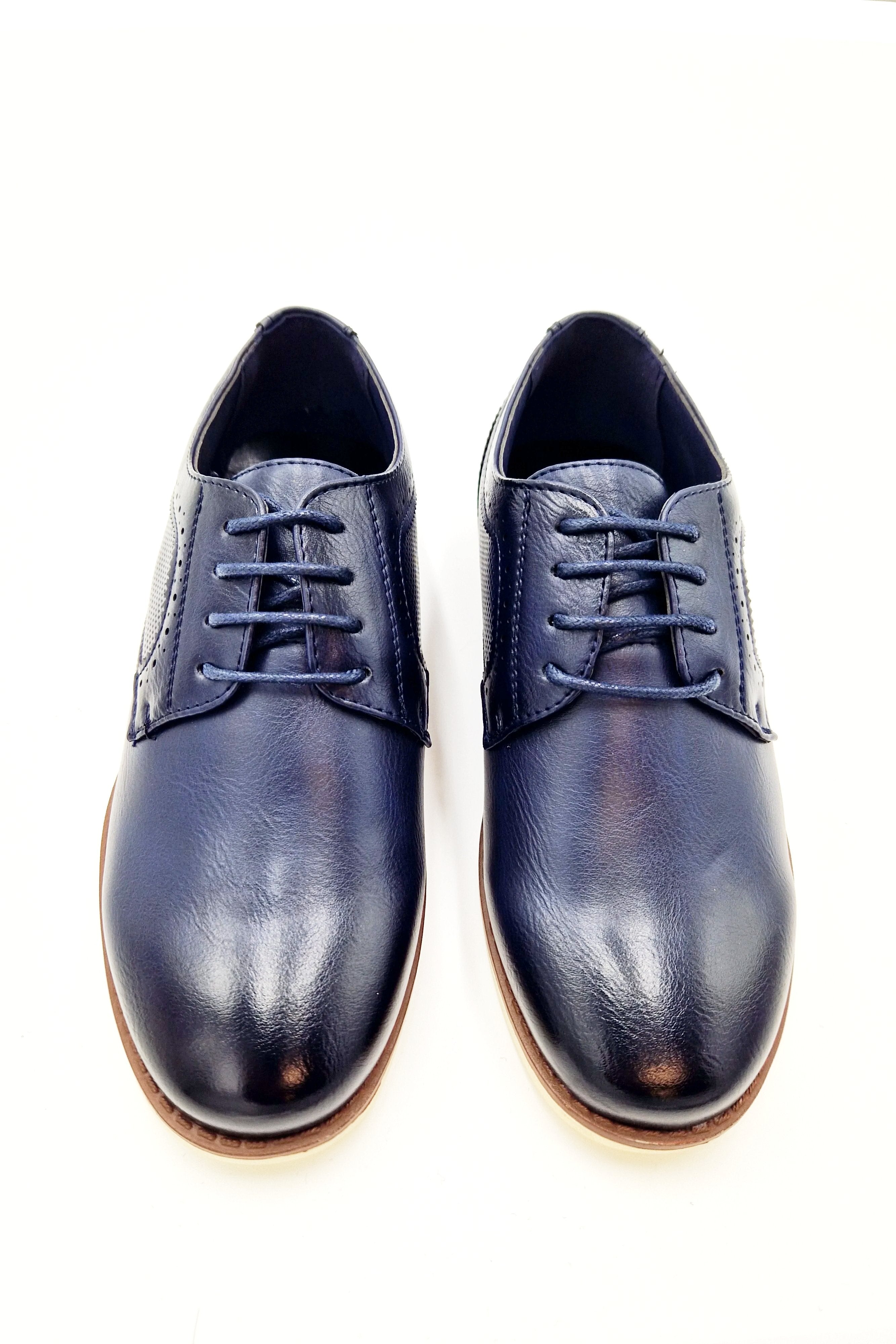 Marcozzi Boyswear Boys Oslo Midnight Blue Shoe MIDNIGHT BLUE model front view