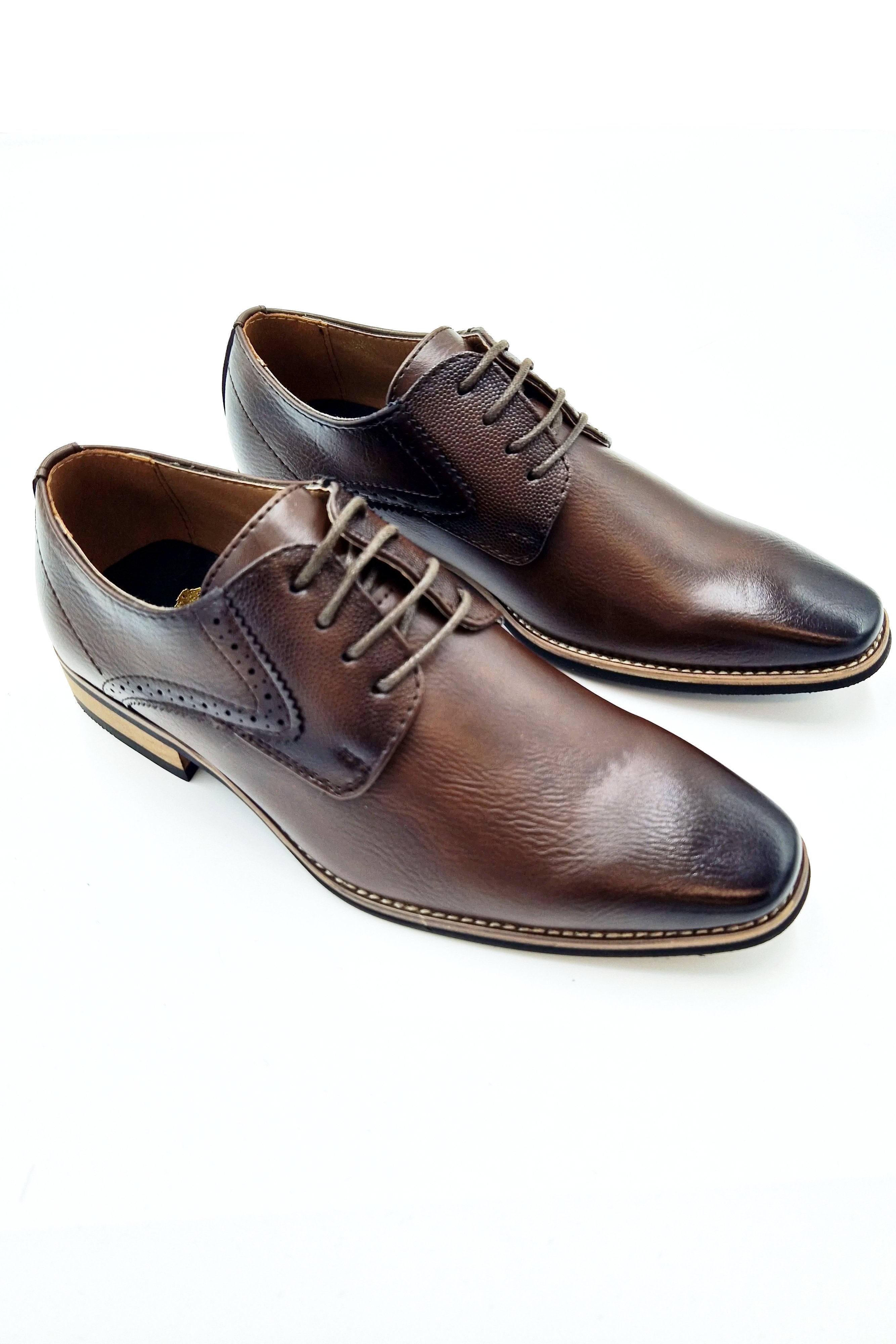 Marcozzi Boyswear Boys Prague Oak Lace Shoe Oak front view
