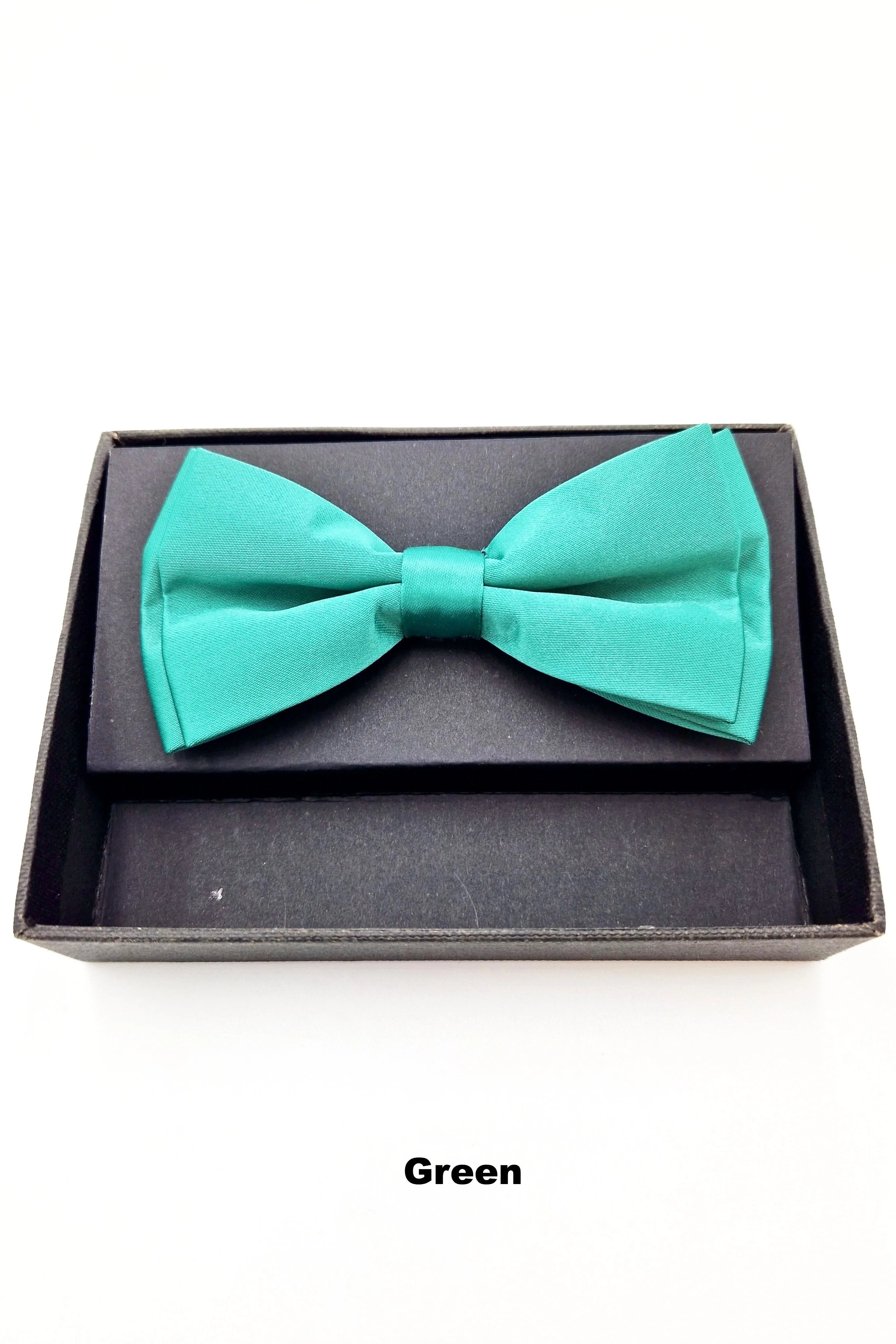 Mens Pre Tied Bow green