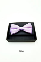 TORINO Mens Pre Tied Bow Lilac model front view