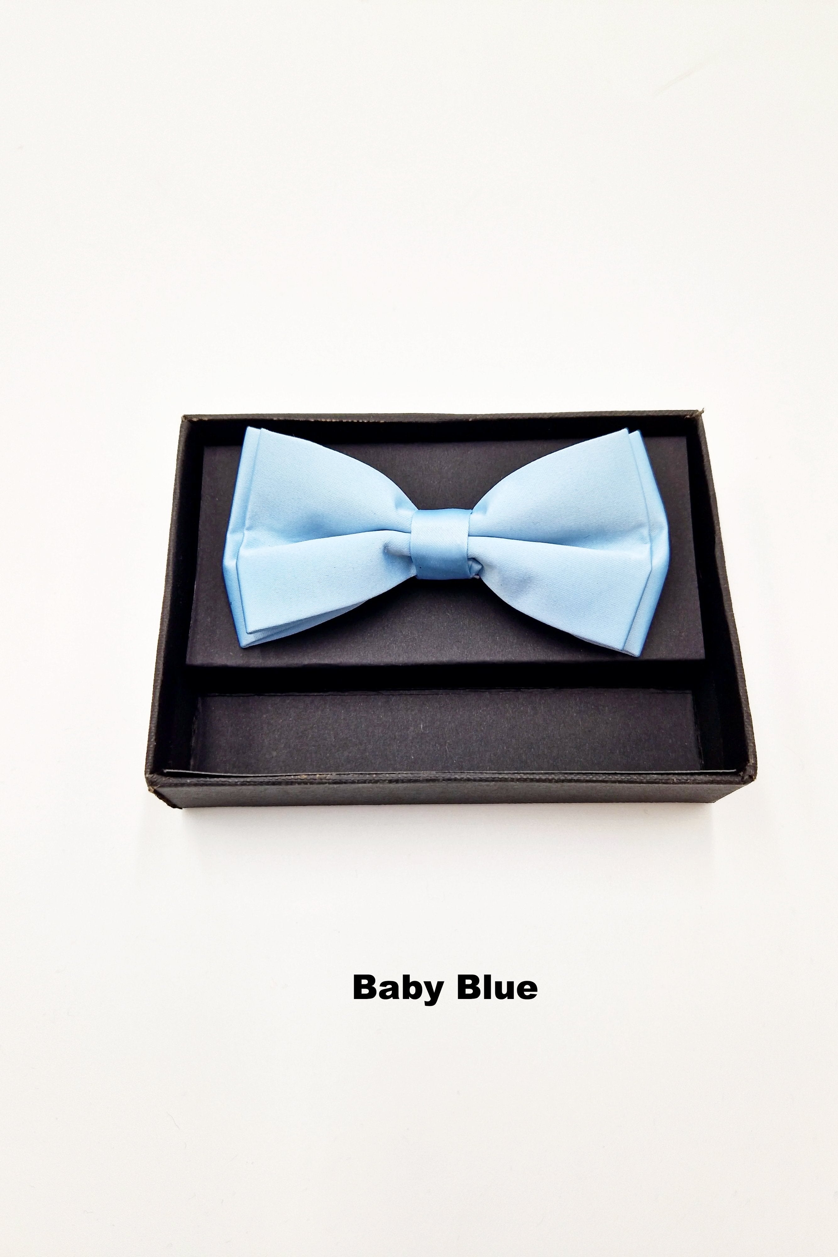 Mens Pre Tied Bow baby blue