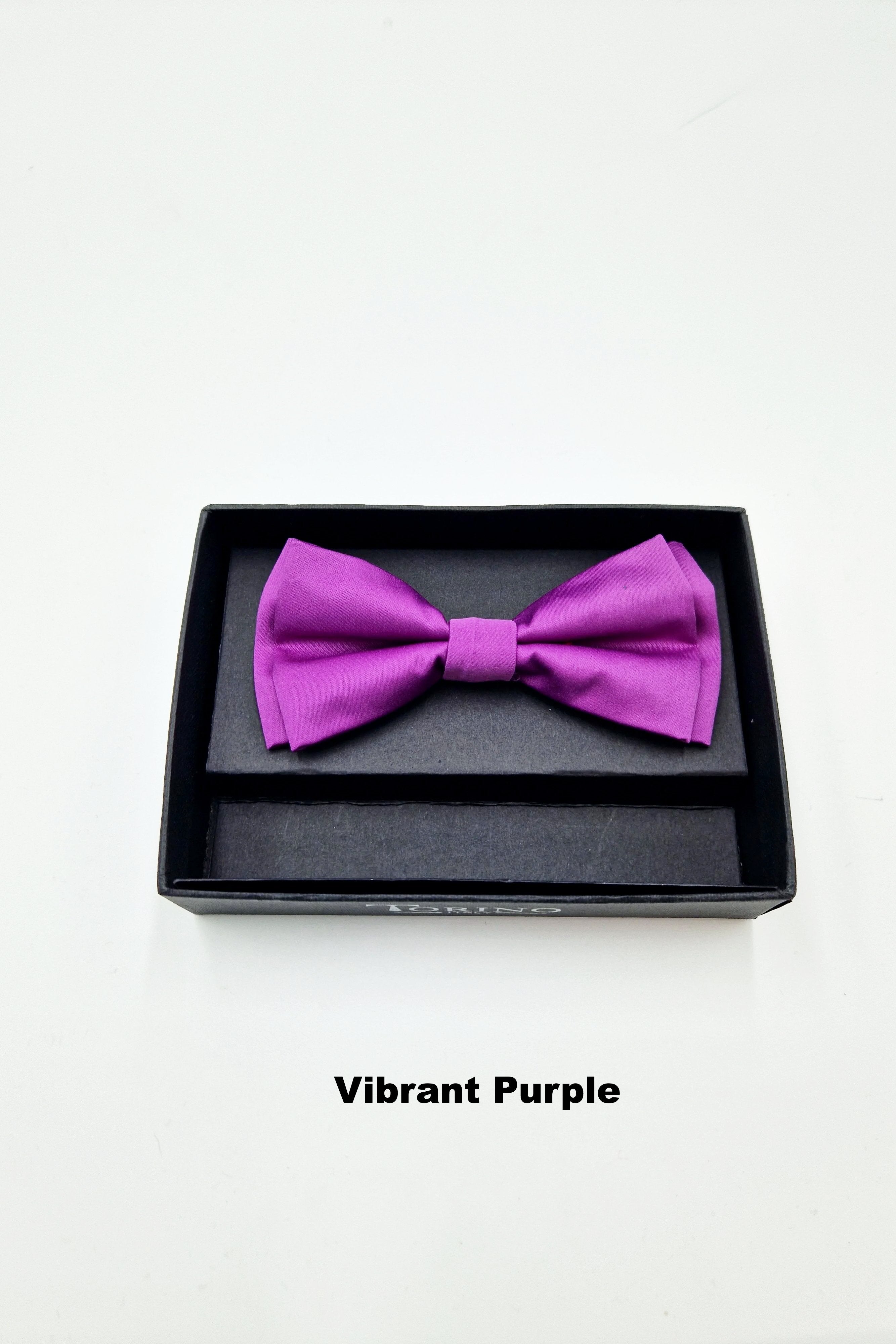 Mens Pre Tied Bow vibrant purple