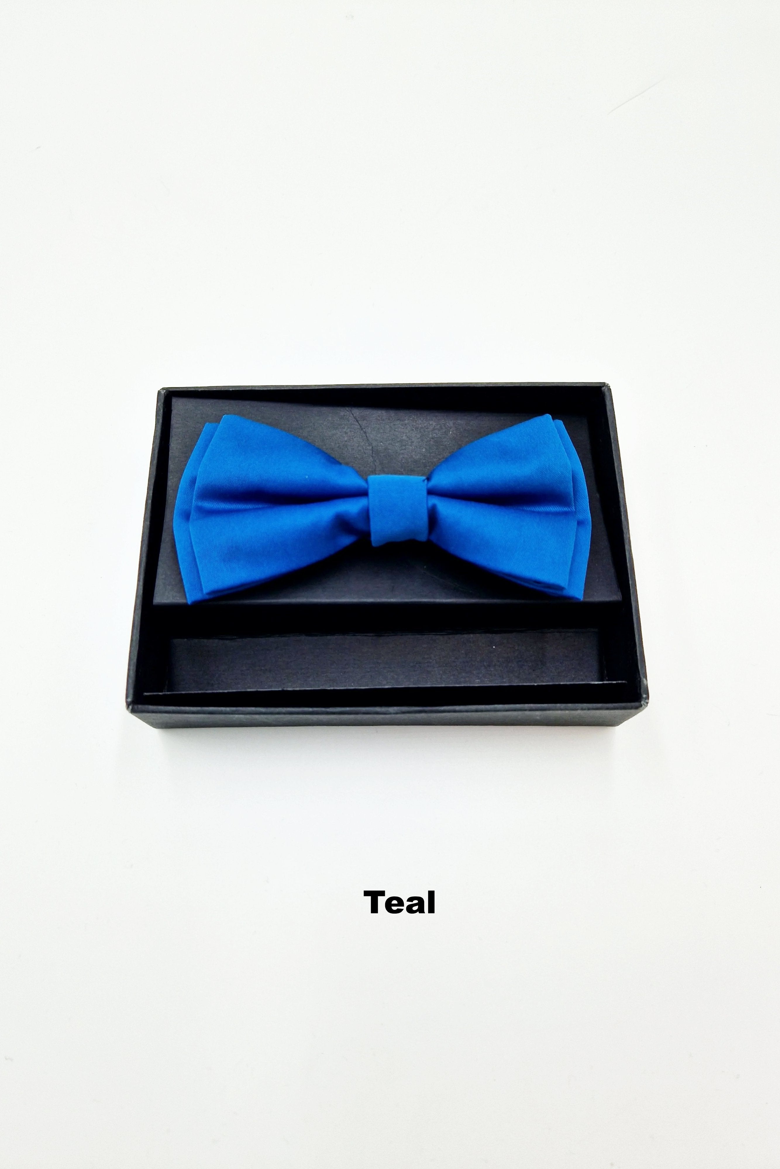 Mens Pre Tied Bow teal